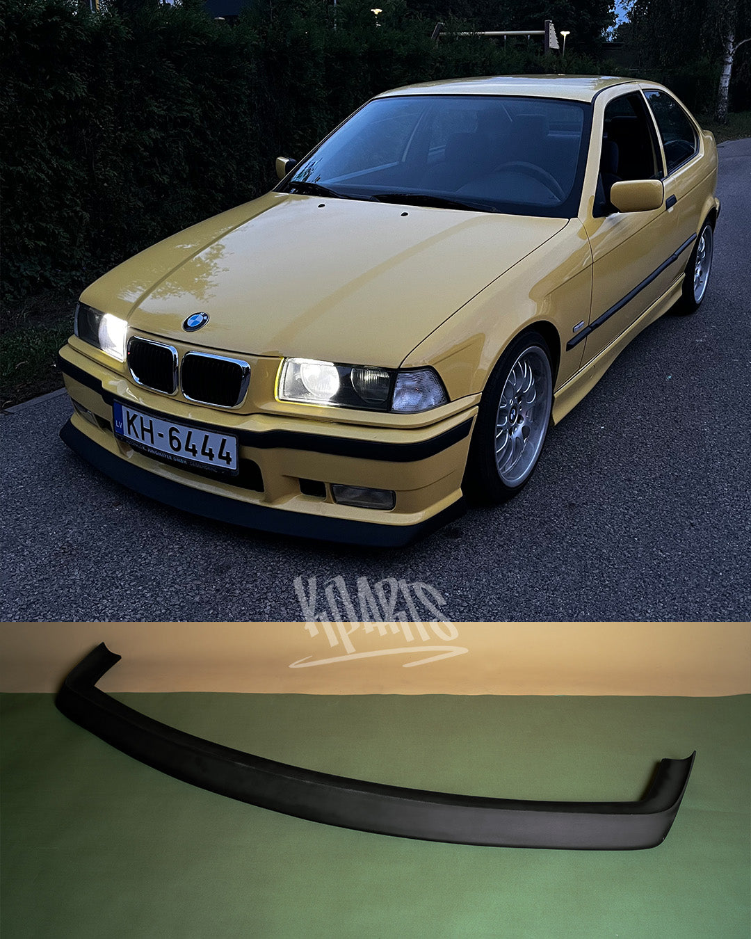 E36 priekšējā bampera lūpa