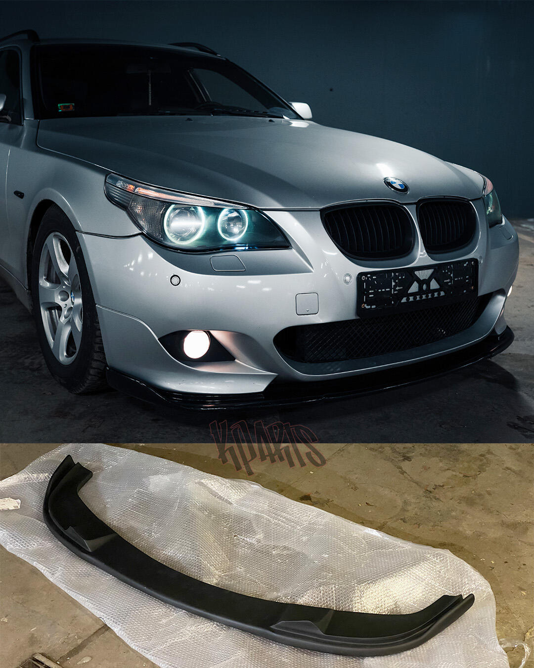 E6x Front bumper splitter